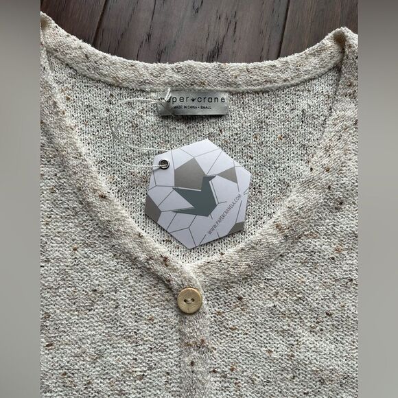 Anthropologie Paper Crane Sleeveless Sweater Vest Light Weight Size S NWT - Picture 5 of 6